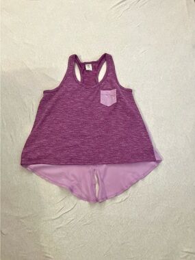 Tucker + Tate Racerback High-Low Tank Top, Lavender/Lilac - Size XL (14/16)